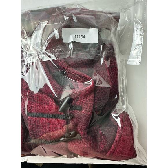 The North Face Sweatshirt Women Xtra Large Red Back Hoodie Flannel Buffalo Plaid - Picture 12 of 12